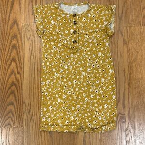 Lou Lou Company Floral Yellow Romper 2T